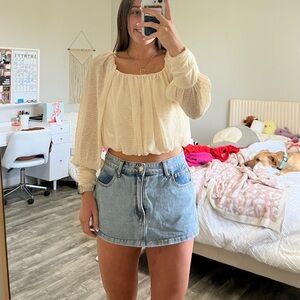 Boho tan long sleeve